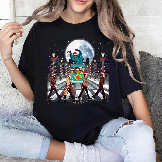 Supernatural ChristmasT-Shirt,Supernatural Vintage T Shirt, Gift For Woman and Man Unisex T-Shirt Sweatshirt Hoodie Fabric Fabric Fabric