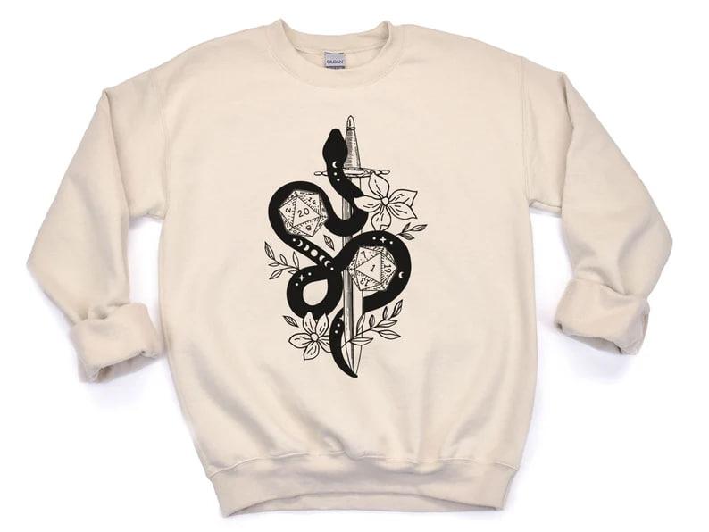 DND SWEATSHIRT, Dnd Hoodie, Dnd Sweater, Rogue sweatshirt, D&D sweater, D20 hoodie, Dungeon Master sweatshirt, Dungeons and Dragons