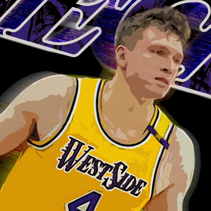 Dalton Knecht Graphic Tee Westside Knecht 4 Basketball Los Angeles T-Shirt