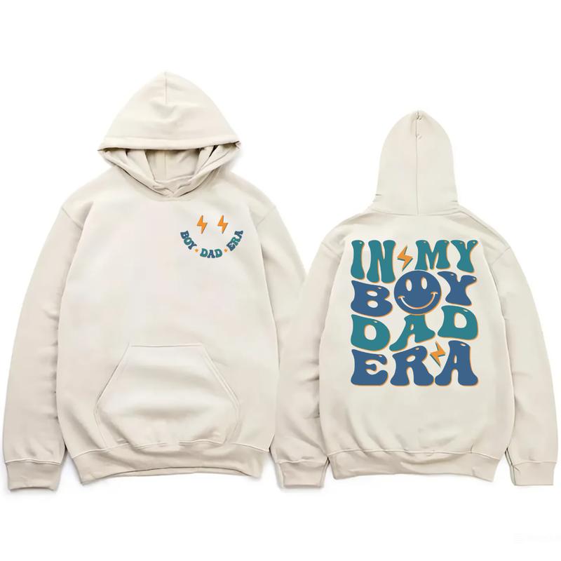 In My Boy Dad Era T-shirt, Dad Hoodie, Funny Shirt For Dad, Dad Birthday Gift, Fathers Day Gift, Aesthetic Clothes Hoodie and Sweatshirt, Full Color a