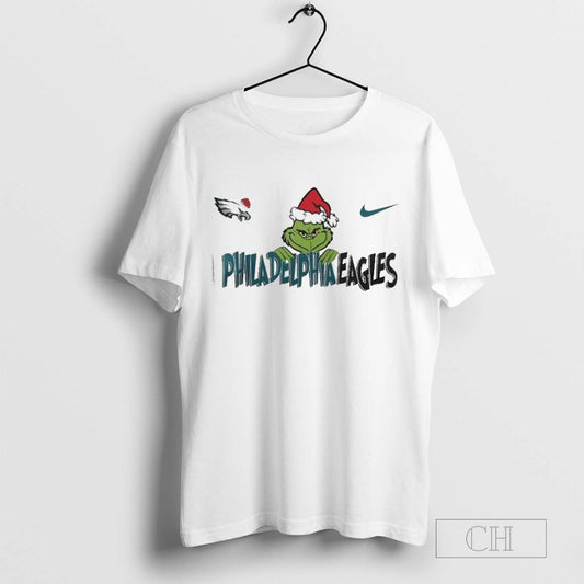 Philadelphia Eagles x The Grinch Have A Merry Eaglemas Eagles Christmas T-Shirt