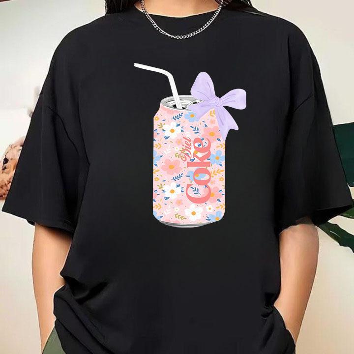 Diet Coke Sweatshirt, Floral Diet Coke Cute Baby Sweatshirt, Floral Diet Coke Gift, Floral Diet Coke Sweatshirt, Floral Diet Coke Bow Crewneck, Diet C