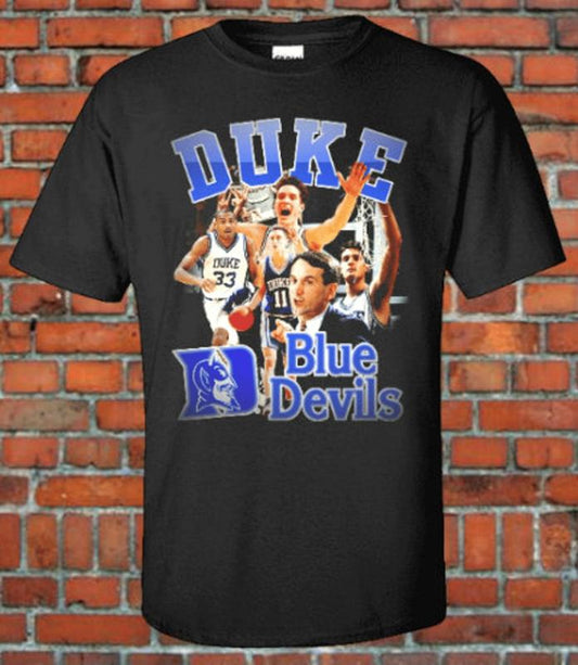 Duke Blue Devils 90S Vintage Bootleg Tee Ncaa Basketball National Champs Final T-Shirt Tee Shirt Clothing Sweatshirt, Hoodie, Comfort Colors