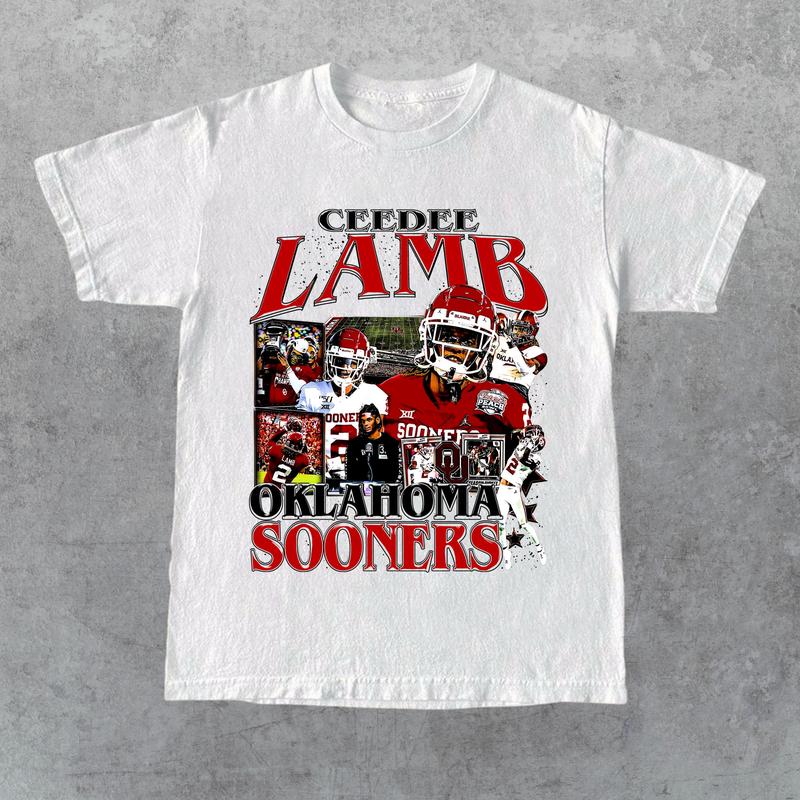CeeDee Lamb Vintage 90s Graphic T-Shirt, Classic Retro Shirt, CeeDee Lamb Graphic American Football Tees Gift For Women and Men Graphics Summer