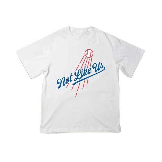 They Not Like Us D0dgerss Baseball Vintage Fan Gift White Shirt