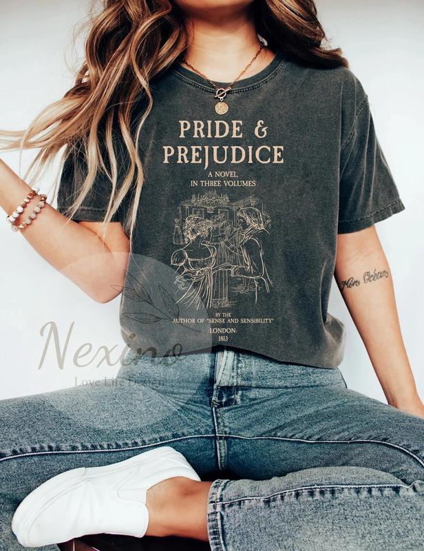 Pride and Prejudice tshirt, Jane Austen tshirt, Shirt For Book Lover, Literary Gift Bookish Gift, Long Sleeve Pemberley tshirt Sweatshirt, Hoodie, Com