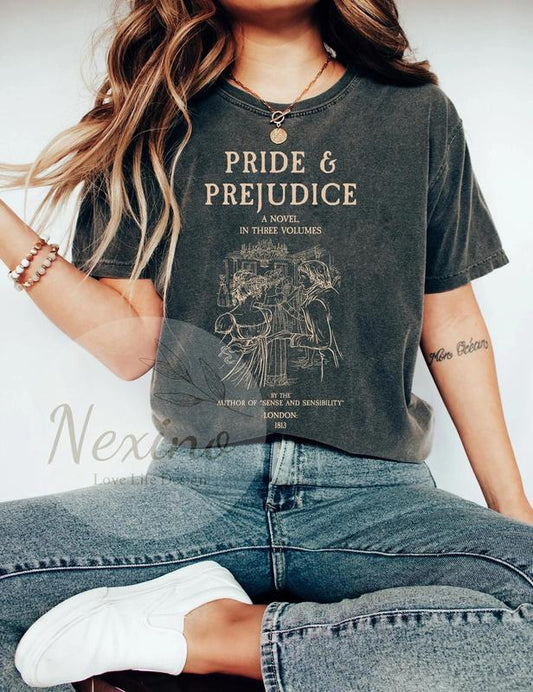 Pride and Prejudice tshirt, Jane Austen tshirt, Shirt For Book Lover, Literary Gift Bookish Gift, Long Sleeve Pemberley tshirt Sweatshirt, Hoodie, Com
