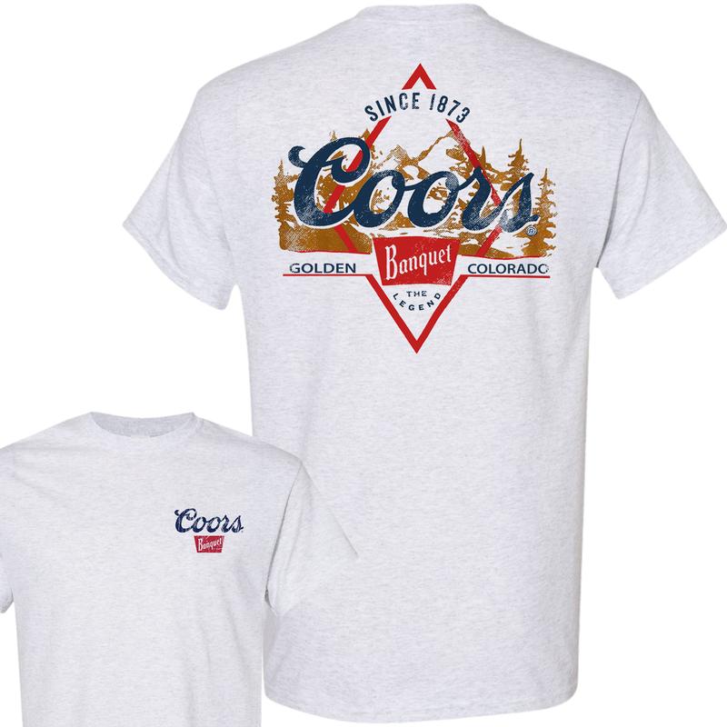 Coors Golden Banquet 2-Sided T-Shirt, Unisex T-Shirt, Full Color T-Shirt, For Men, For Women