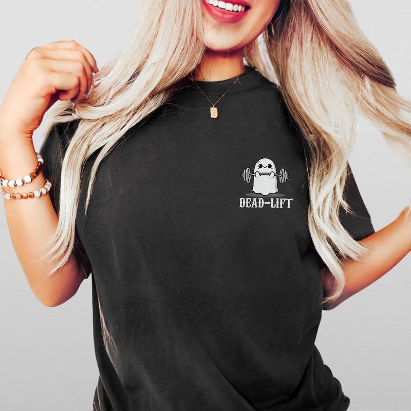Dead Lift Ghost Shirt, Gym Halloween Shirt, Funny Gym Halloween Tee, Fitness Lover Halloween Sweatshirt, Ghost Halloween T-Shirt, Gym Lover Shirt, Cut