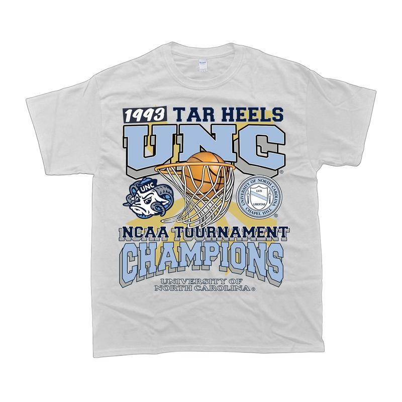 UNC Men Shirt 1993 TAR Heels UNC Champions T-Shirt
