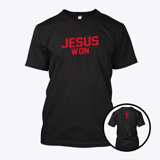 Ohio State Buckeyes Jesus Won Shirt, Jesus Won Just Here To Give God Glory Ohio Pride TShirt