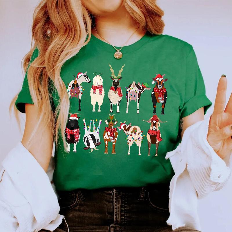 Goat Christmas Crewneck Sweatshirt, Hoodie, T-shirt