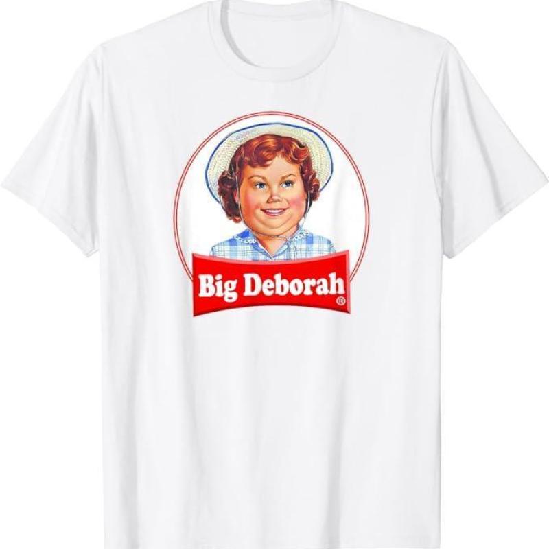 Big Deborah Cotton T-Shirt, For Men, For Women, Casual sweashirt hoodie tshirt shirt Collar Fabric