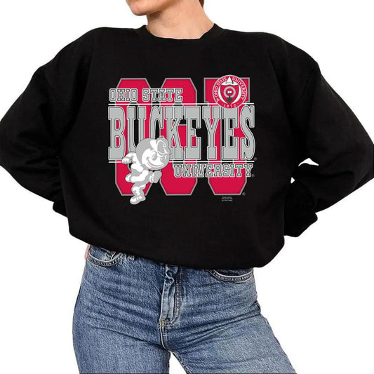 90s Ohio State Buckeyes NCAA Black Unisex t-shirt, sweatshirt, hoodie Cotton Menswear