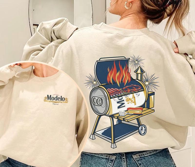 Cerveza Modelo Beer Shirt, Cerveza Modelo BBQ Shirt, Drinking Lovers Barbecue Dad Shirt, Grill Beer Dad Shirt