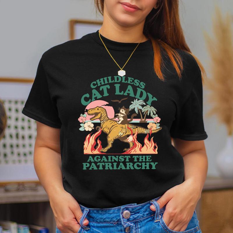 Childless Cat Lady Shirt, Burn The Patriarchy SweatShirt, Feminist Shirt, Kamala Harris Shirt, Vote Blue