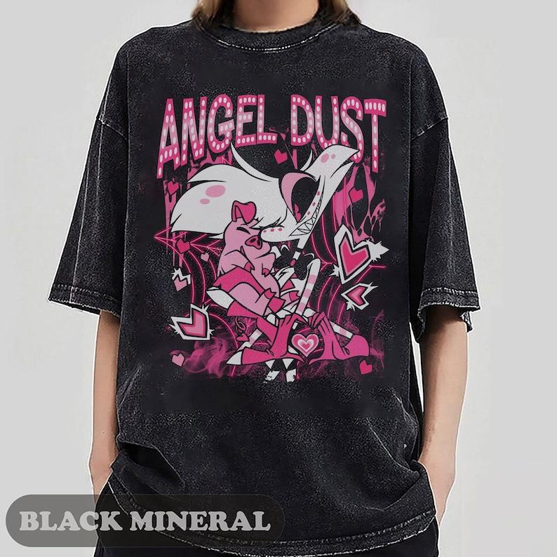 Hazbin Hotel Angel Dust And Fat Nugget Cute T-Shirt, Hazbin Hotel Characters SweaT-Shirts, Helluva Boss, Gifts