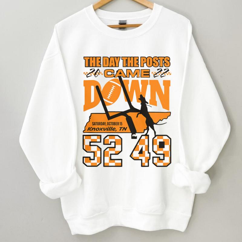 The Day The Posts Came Down Shirt â€“ Not Today Saban Tennessee Vols Short Sleeve SweaterShirt