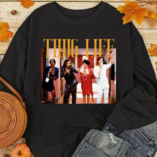 Thug Life Living Single Shirt, Thug Life Tee Shirt, Living Single T-shirt, Fan Sweatshirt, 80s Single Shirt, Gift For Musics Loves