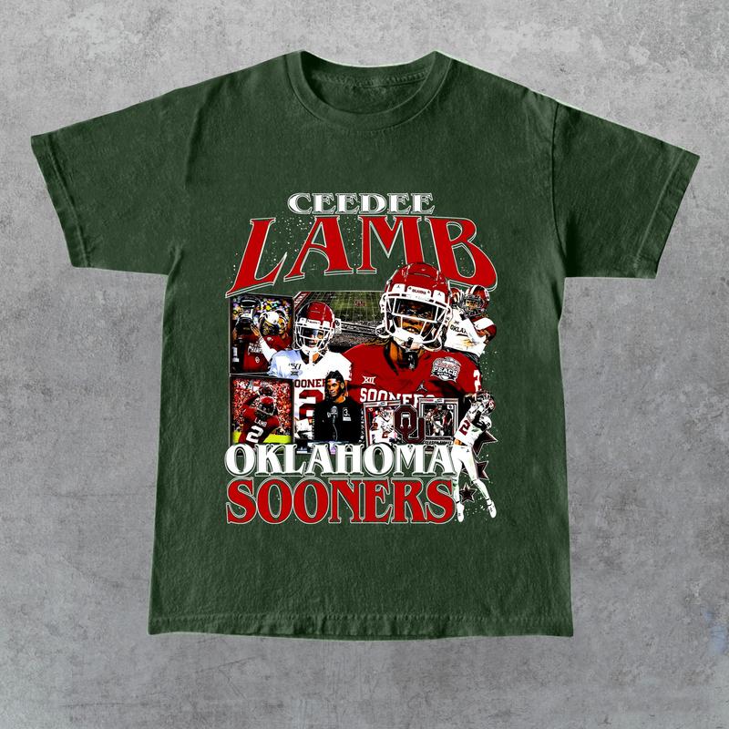 CeeDee Lamb Vintage 90s Graphic T-Shirt, Classic Retro Shirt, CeeDee Lamb Graphic American Football Tees Gift For Women and Men Graphics Summer