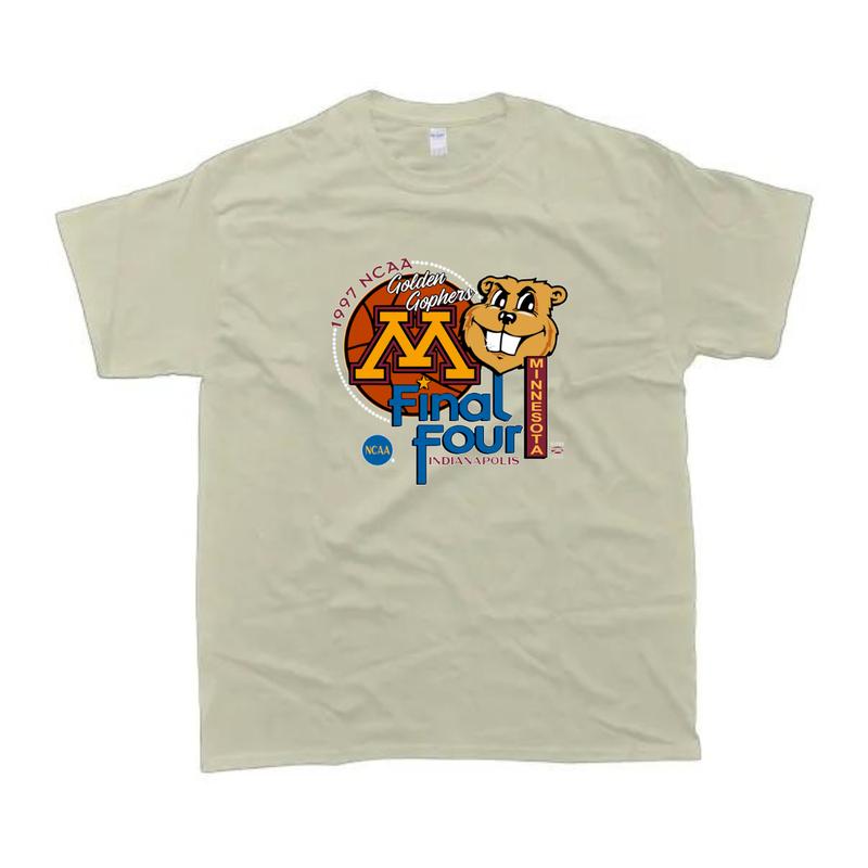 Vintage University Of Minnesota Golden Gopher Casual Menswear Top