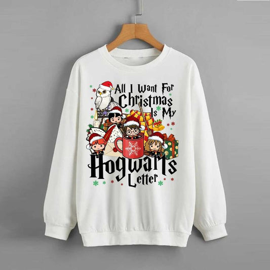All I Want For Christmas Is HW Letter Sweatshirt Hoodie Shirt