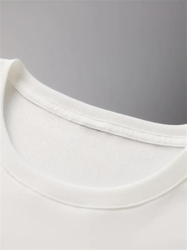 Men's Summer Clothes,Â Casual Letter Print Round Neck Short Sleeve GraphicÂ Tee, Regular Fit Crew Neck T-Shirt for Daily Wear, Fashion Men Clothes for S