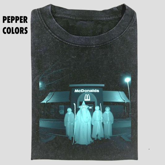 Lord Of The Rings Vintage Tee, LOTR McDonald's Graphic T-Shirt, Funny Shirt, Movie Shirt, The Lord Of The Rings Graphic T-Shirt, Unisex T-Shirt, Unise