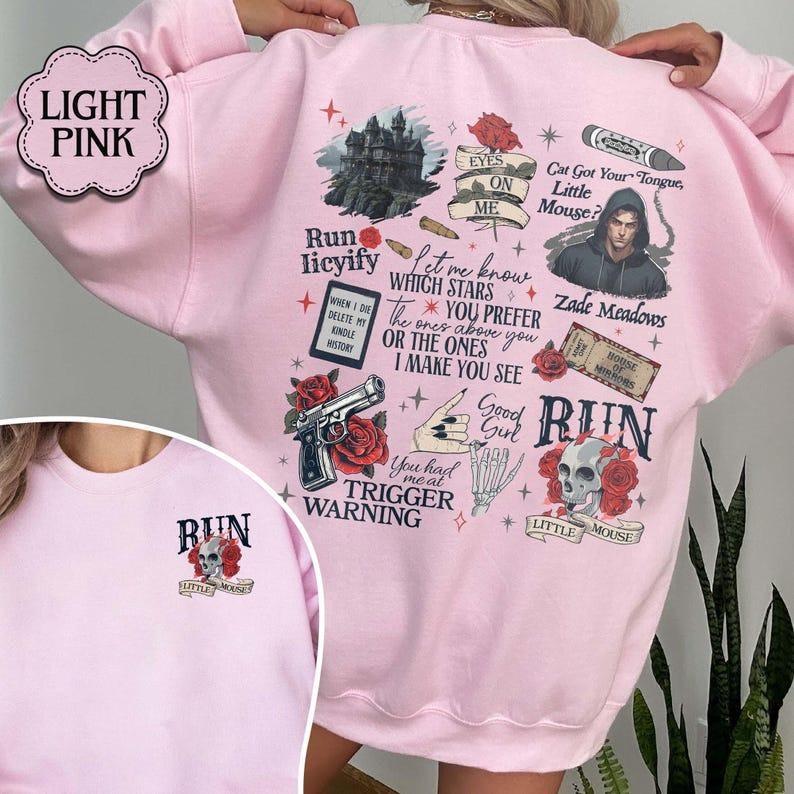 Run Little Mouse Sweatshirt, Haunting Adeline Shirt, Cat and Mouse Shirt, Dark Romance Merch, Smut Reader, Book Lover Gifts, Bookish Merch, Dark Roman