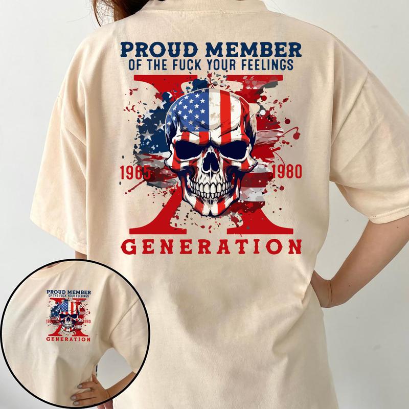 Generation X FAFO T-Shirt Gen X FAFO Two Side, Casual GenX Shirt for Everyday Style