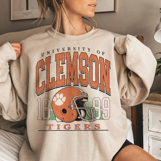Unisex Clemson 1889 University t-shirt, sweatshirt, hoodie Cotton Womenswear