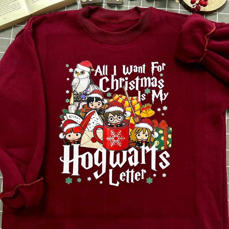 All I Want For Christmas Is HW Letter Sweatshirt Hoodie Shirt