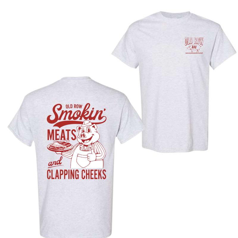Old Row The Smokin' Meats Graphic 2 Sides Tshirt, Unisex Tshirt For Men, For Women