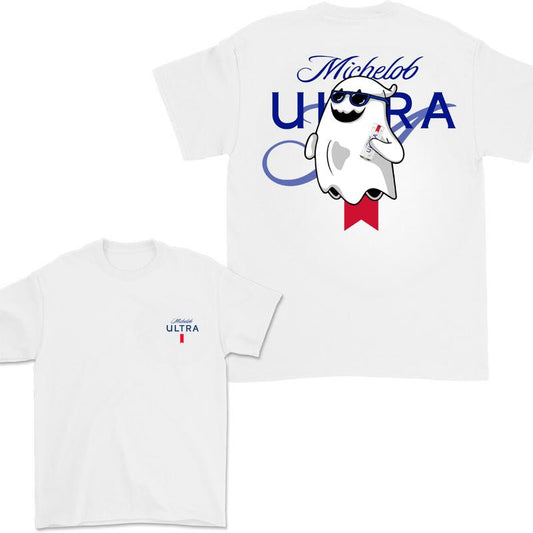 Michelob Ultra Ghost Halloween 2 Sided T-Shirt, Michelob Ultra Shirt For Men And Women, Halloween Trendy Shirt