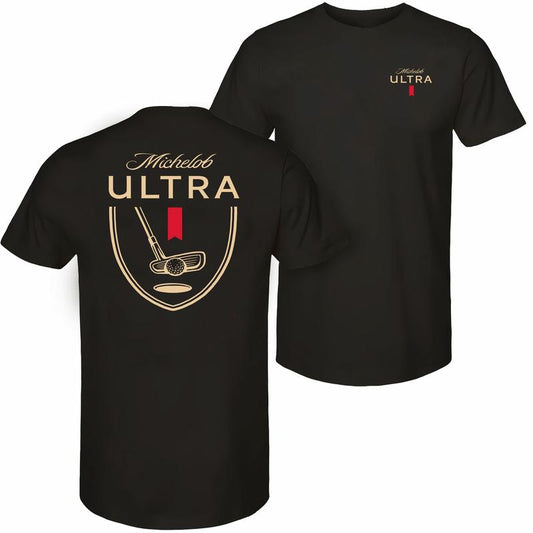 Michelob Ultra Golf Putter T-shirt - 2 Side - Unisex Appeal - Assorted Colors - Work From Home Wear - Size Choices Galore - Find Your Style