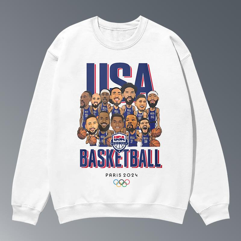 LEBRON'S T-shirt USA Basketball Olympic 2024, Hiphop Retro Vintage 90s Graphic Basketball Shirt, Basketball Fan, Team USA 2024 Shirt Clothing Menswear