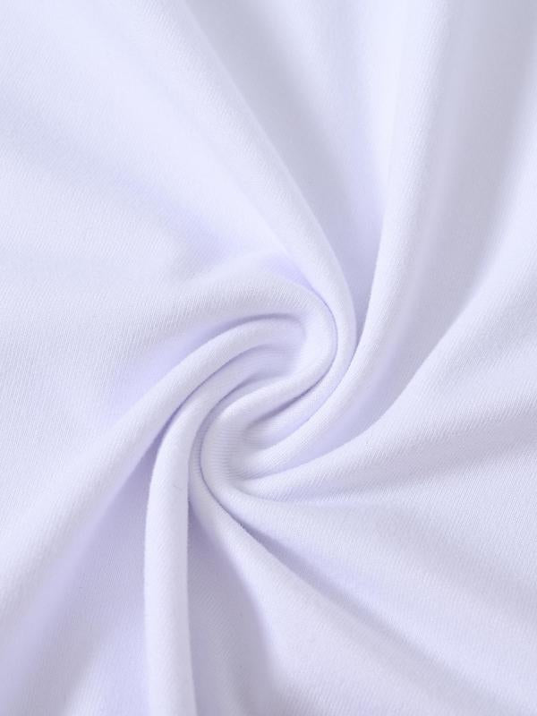 Men's Letter Print Round Neck GraphicÂ Tee, Regular FitÂ Casual Short Sleeve T-shirt for Summer, Men's Top for Daily Wear