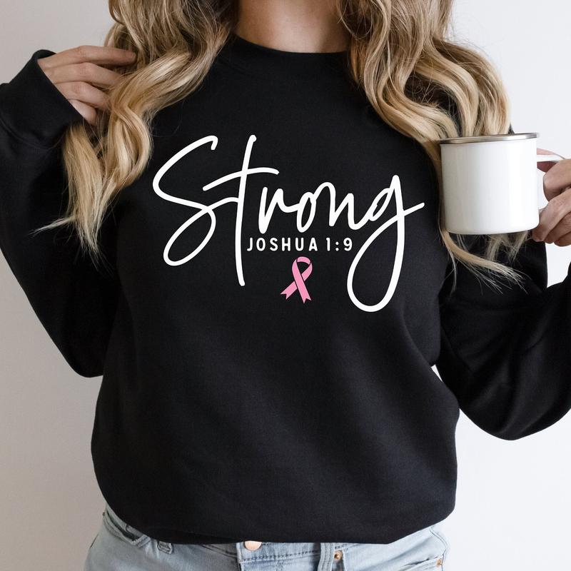Breast Cancer Survivor Tee Breast Cancer Sweatshirt Faith Sweatshirt Christian Apparel Breast Cancer Awareness Sweatshirt Cancer Gift Comfort Cotton T
