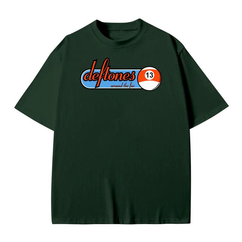 Deftones Around the Fur 13 Ball Tour Concert T-Shirt Menswear Top