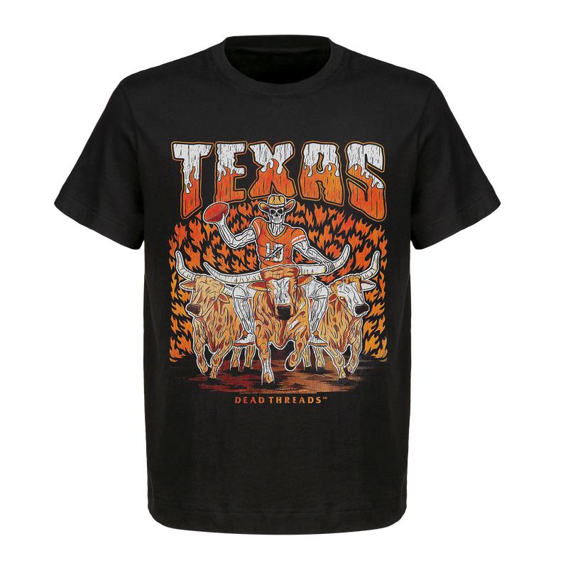 Texas Longhorns T-shirts  Skeleton Football Shirts  Men's and Women's Top