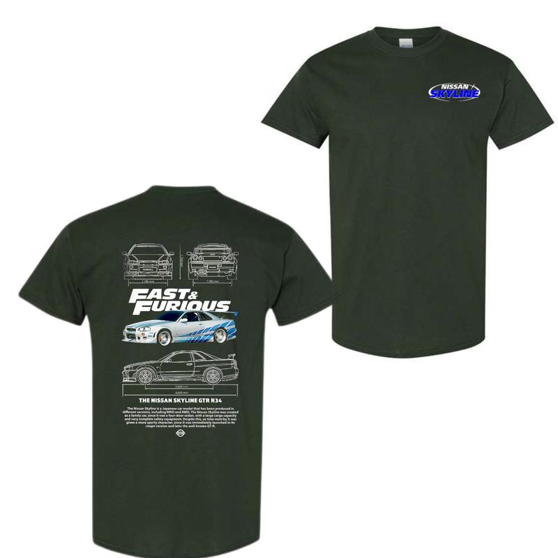 Fast and Furious Shirt, Nissan Skyline, Skyline Car T-Shirt For Men And Women