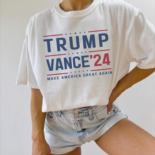 Trum 2024 Shirt, Trum Vance 24 Shirt, President Trum, Republican Shirt, Donald Trum Shirt, Trum Supporter Shirt, Full Colors, Full Sizes, For Men, For