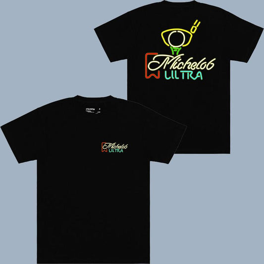 Michelob Ultra Neon T-shirt - 2 Side - Casual Yet Chic - Assorted Colors - Multiple Style Options - Wear It Your Way - Your Size Here