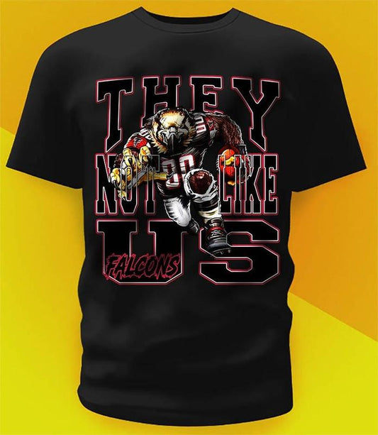 They not like us Falcons Mans Woman Shirt Football Fan Gift