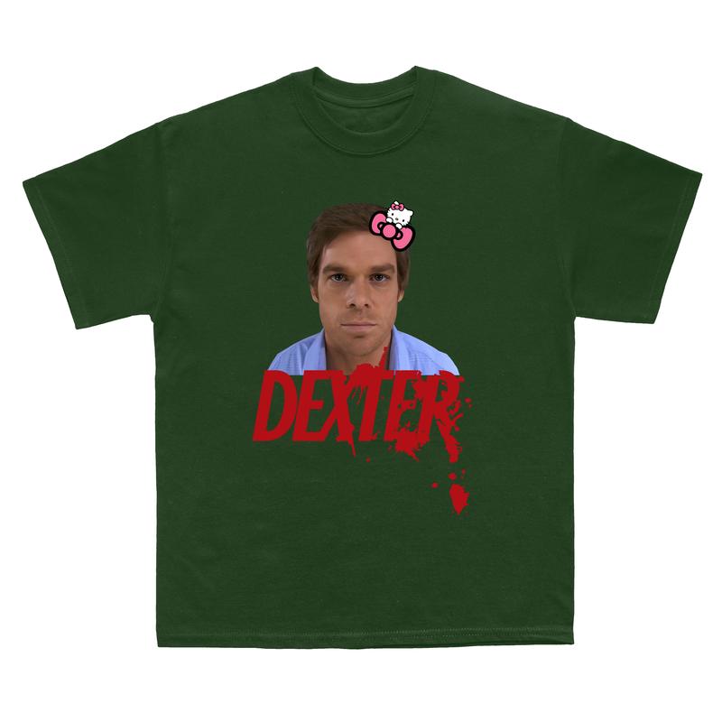 Dexter Morgan Shirt, Dexter Kitty Meme T-Shirt, Dexter Morgan Gift For Movies Lovers Casual Clothing Fabric Menswear Top Fleece