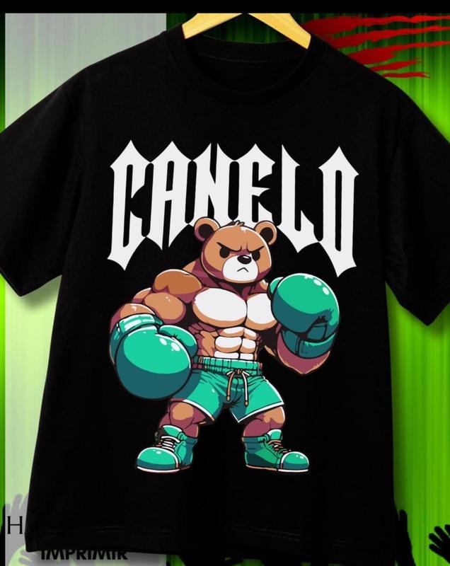 Canelo Alvarrez Bear Boxing Shirt, Boxer Tee for Men, Full Sizes, Full Colors Option