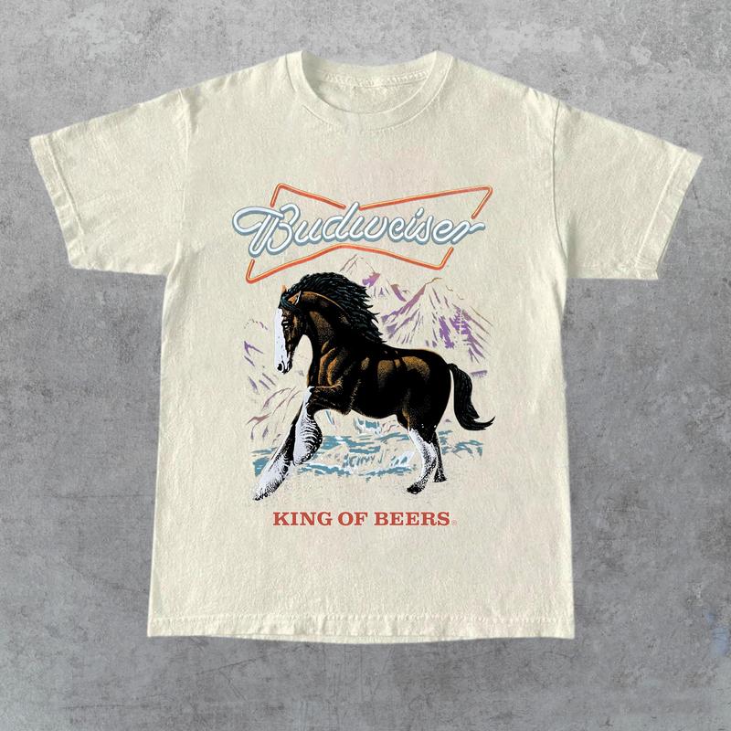 Budweiser King of Beers T-shirt, Gift for Her, Gift for Him, Gift for Friend