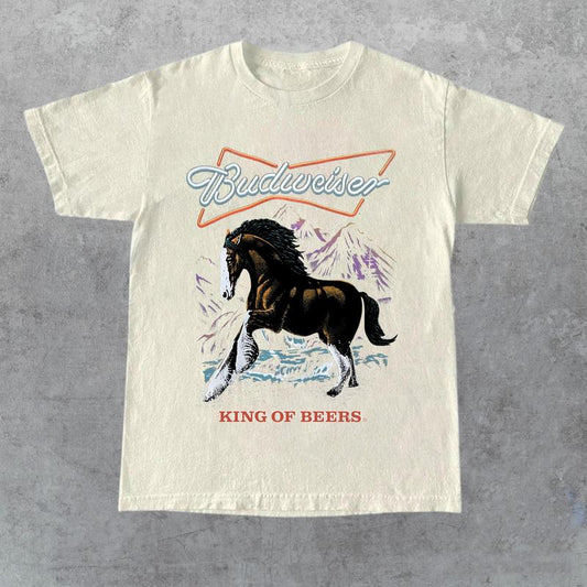 Budweiser King of Beers T-shirt, Gift for Her, Gift for Him, Gift for Friend