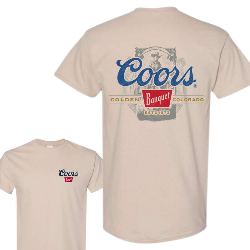 Coors Banquet Beer T-shirt, Gildan Unisex Tee For Him, For Her Classic Cotton