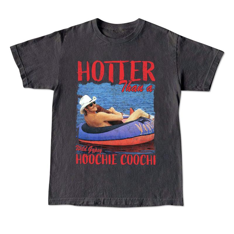 Hotter Than A Hoochie Coochie Shirt, Vintage Western Trendy Tee, Cowgirl Country Shirt, Retro Cowboy Shirt Menswear Birthday